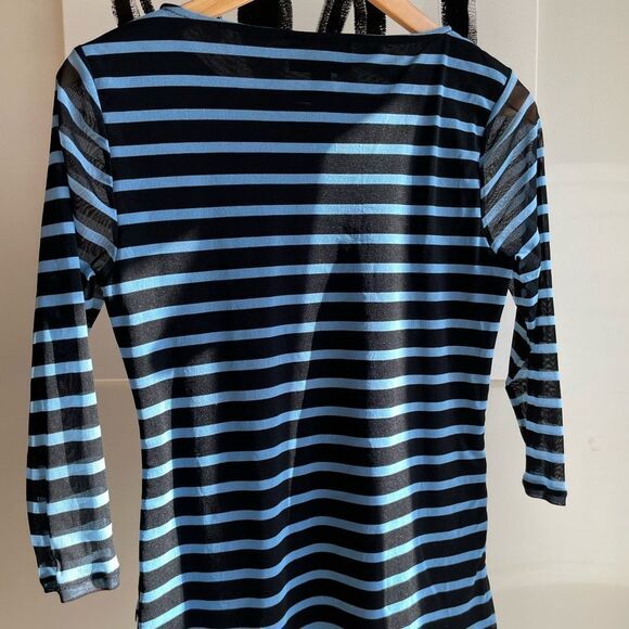 Dana Buchman Striped Blouse - Picture 3 of 4